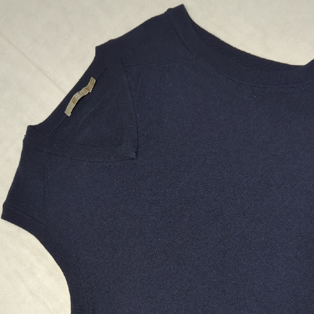 Raffi Extra Fine Merino Wool Navy Blue‎ Mens Sweater Vest Size Large